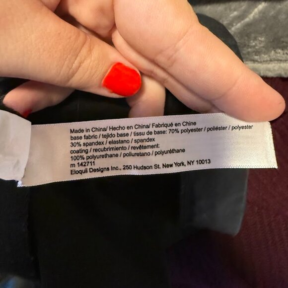 Eloquii Black Leather Pants - Picture 3 of 4